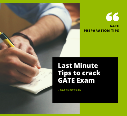 Last Minute Tips to crack GATE 2022 Exam